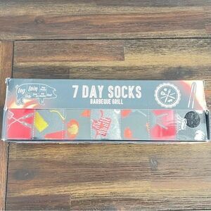 7 Day Socks Barbecue Men’s Socks US 8-12 NWT